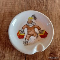 Régi Drasche porcelán Shell reklám tálka