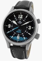 Poljot Dolphin 2612 Alarm Black acél férfi karóra