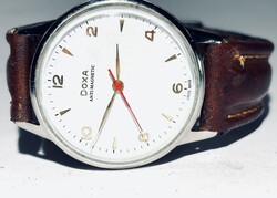 1959-es Fehér számlapos Jumbo Doxa, pontos működés, 36.79 mm k.n.Karcmentes újrakrómozott tok.﻿ ﻿