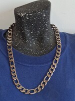 Gyönyörű Vintage 925 ezüstözött nyaklánc Cuban link 1960as évekből 60 cm hosszú