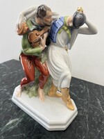 Mulatozó Pár - Herendi figura