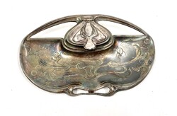 Szecessziós, ón női kalamáris, 1900-ás évek eleje