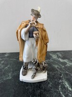Juhász Puli kutyával - Herendi figura