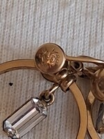 Vintage monet 12k aranyozott fülbevalok csavaros