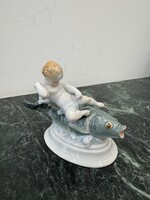 Halacskán Üllő Kisfiú - Herendi figura