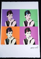 Andy Warhol - "Audrey Hepburn"- litográfia.