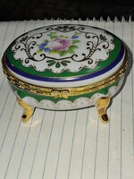 Gyönyörű vintage porcelán ékszertartó soha nem használt