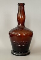 Zwack J. és Társai Budapest" barna nagy likőrösüveg