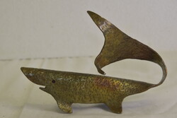 Fém hal szobor A221