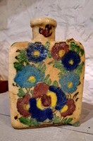 Antik Iznik mázas kerámia teás butella Qajar dinasztia