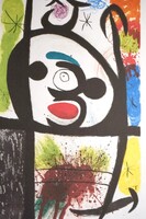 JOAN MIRÓ - La femme toupie (The Spinning Woman), 1974- litográfia