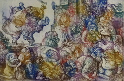 Szabó Vladimir (1905 - 1991) TÁNCOLÓK 1967