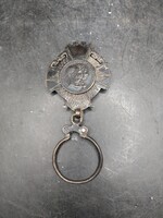 Pénzérmés házmester kulcstartó ,XIX. század, monarchiás, 7x15cm-es. 3533b