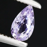 Kezeletlen, 0.26ct 5x3mm Elképesztően Ragyogó Lila Zafír Ékkő, High-End minőség