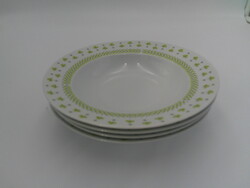 Alföldi porcelán lóherés mélytányér ( 4 db. )