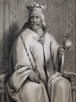 SZAPOLYAY JÁNOS MAGYARORSZÁG KIRÁLYA - ANTIK LITOGRÁFIA