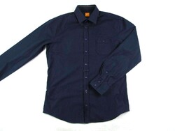 EREDETI HUGO BOSS SLIM FIT (L) SÖTÉTKÉK HOSSZÚ UJJÚ FÉRFI ING