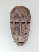 Afrikai maszk két arcú Lengola népcsoport Afrika Kongó kettős személyiségű dob200 678 1844