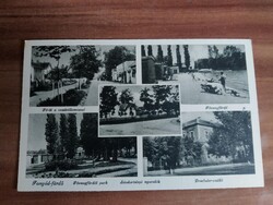 Régi képeslap, Balaton, Fonyód, Drechsler szálló, Fövenyfürdő,Sándortelepi nyaralók, postatiszta