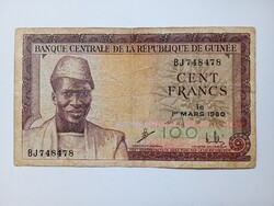Guinea 100 francs 1960