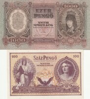 PENGŐ '43-as (Veszprémi sor) 2-es LOT UNC