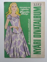 Nyári ruha divat rajzok 1978-ból,  retro ruha design kalauz
