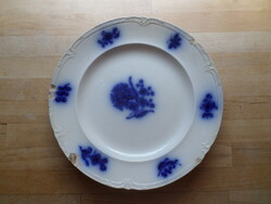 Antik angol Staffordshire fajansz tányér 26,5 cm - muzeális gyűjtői ritkaság!