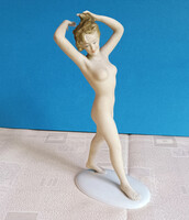 Schaubach Kunst Nő Akt Porcelán Figura