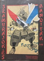 SZAMURÁJOK ÉS BANDITÁK  !!! E R E D E T I !!! 1982 !!!  Mozi Film Plakát Poszter VG