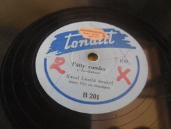 TONALIT   bakelit lemez       Fütty rumba  -- Három aranyásó  ... ..