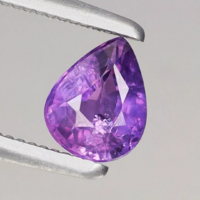 0.45ct 5.3x4.3mm Gyönyörű Lila Zafír Ékkő, High-End minőség