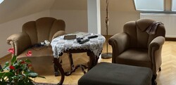 Antik oroszlánlábas fotel 2db