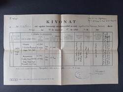 Kivonat a nyíregyházi ref. egyház házassági anyakönyvéből 1866 - de 1940-es másolata