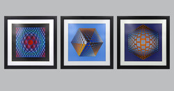 Victor Vasarely TUPA-3, TEGLA-HAT, CHEYT-MC-4