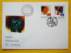 FDC - 1992. Európa - Amerika felfedezésének 500. évfordulója /1.400,-Ft/