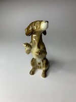 Ritka Metzler Orloff tacskó m&o porcelán kutya