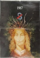 1V484 Régi Skála - Coop Szász Endre falinaptár 1987