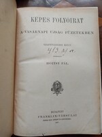 Képes Folyóirat - A Vasárnapi Ujság füzetekben, 1907év Hoitsy Pál, kemény kötés 41. kötet LEÁRAZVA!!