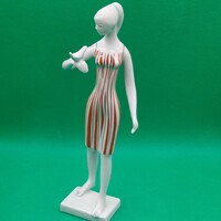 Szonntagh Éva Köszönöm/ Drasche Lány madárral, Madaras lány figura