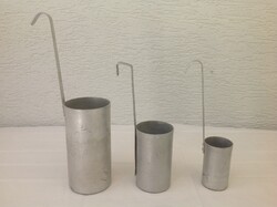 RÉGI MÉRŐEDÉNYEK 1literes, 0,5 literes és 0,2 literes és EGY KÉTLITERES TEJESKANNA