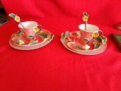 Meseszép plasztikus díszített reggelizős szervíz !