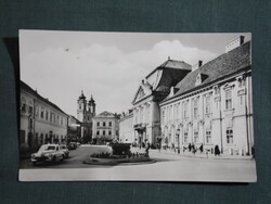 Képeslap,Székesfehérvár,püspöki palota,alma nélkül látkép,részlet,1961-