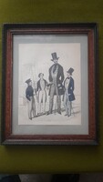 1860 ban készült divatkép 1