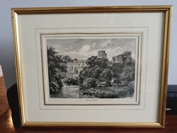 Warwick castle litográfia