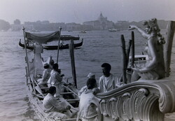 Régi fotónegatív Velence gondola 1970-es évek B14/10/24