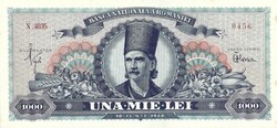 1000 lei 1948 Rlmánia aUNC Ritka 1.