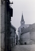 Régi fotónegatív Székesfehérvár Belváros 1970-es évek utcaképe B14/13/7
