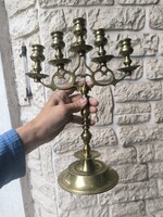 Gyönyörű gyertyatartó rézből készült szép àllapotban nehéz öntvény .2,3 kg !