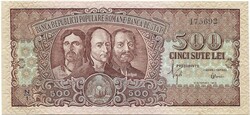 500 lei 1949 Románia UNC Ritka