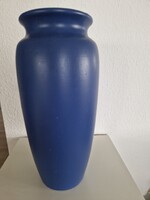 40 cm magas kék kerámia padlóváza